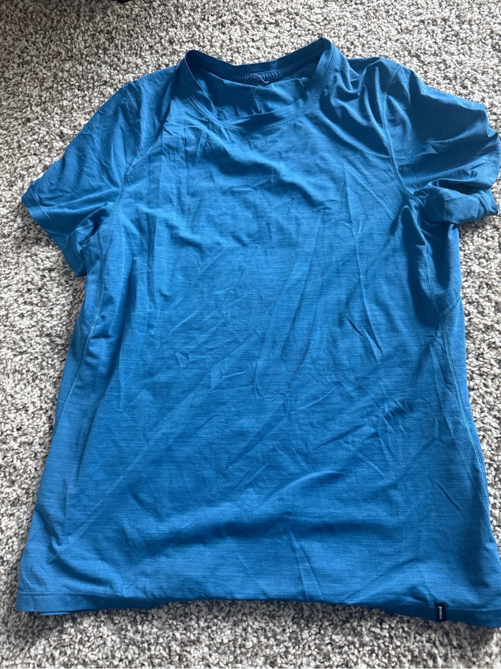 Patagonia Men's Teal Blue Short-Sleeve Performance Tee